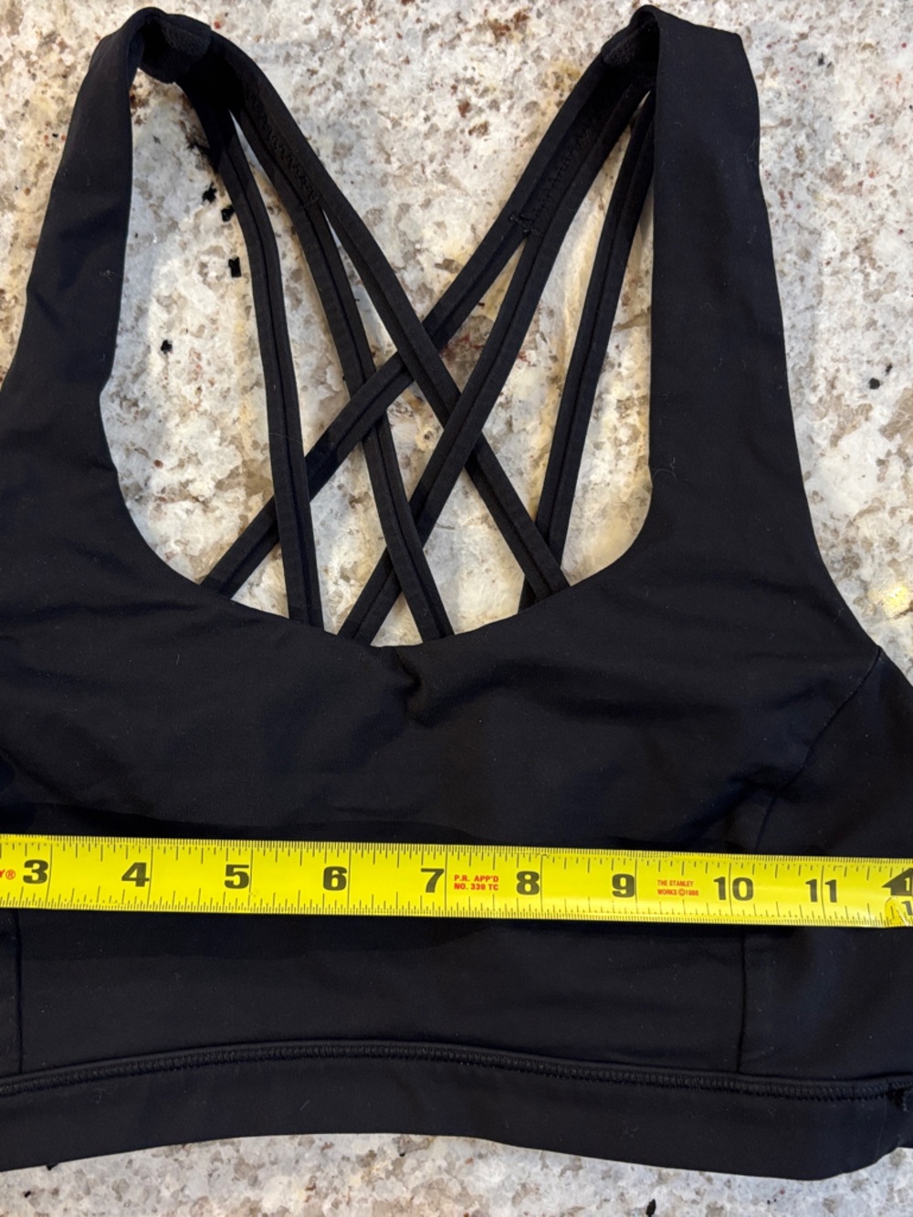 Lululemon Black Women's Crisscross Back Sports Bra